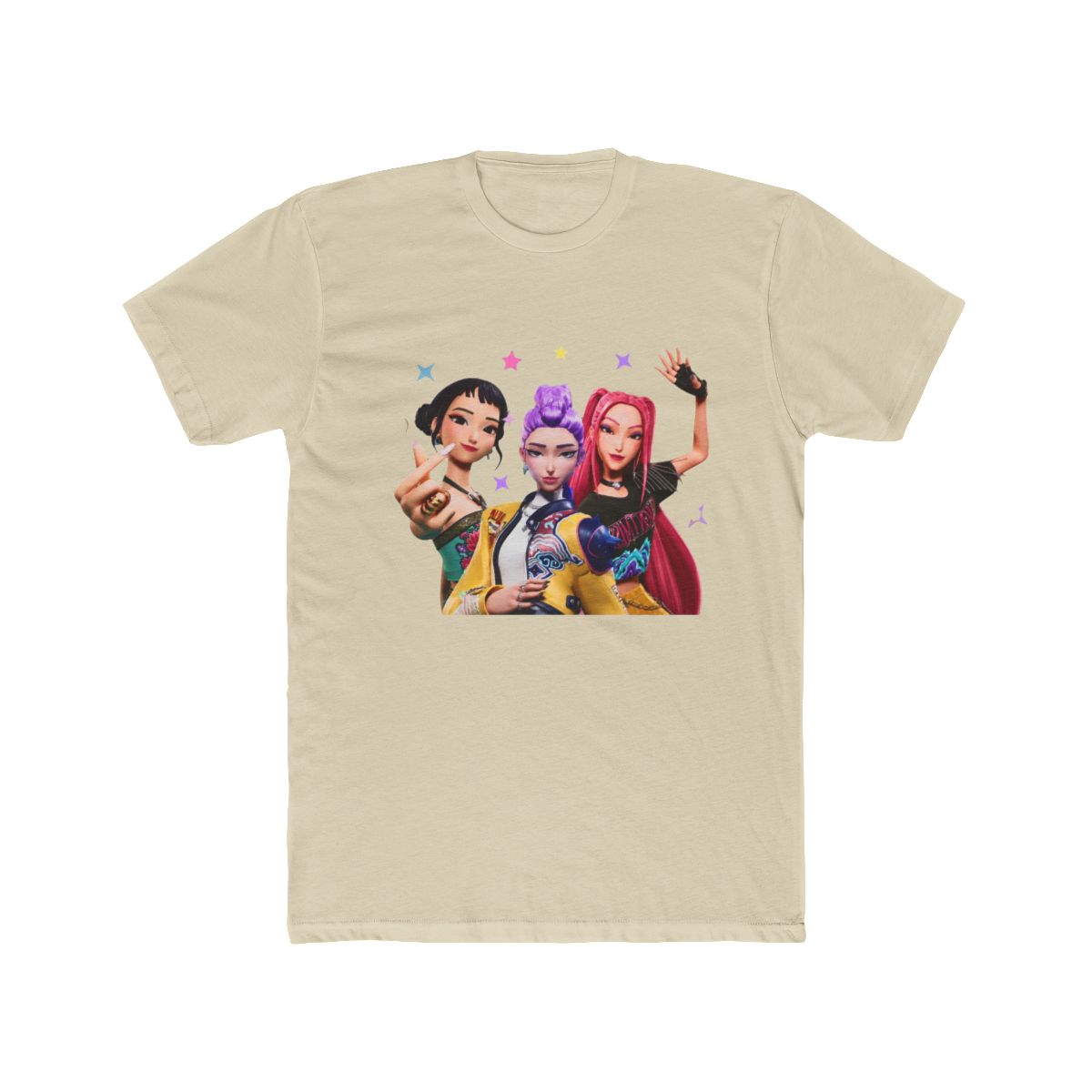Huntrix Kpop Demon Hunters Shirt, Mira Rumi Joey Huntrix Girls T Shirt M8289 T Shirt - alternate angle 4, merchandise