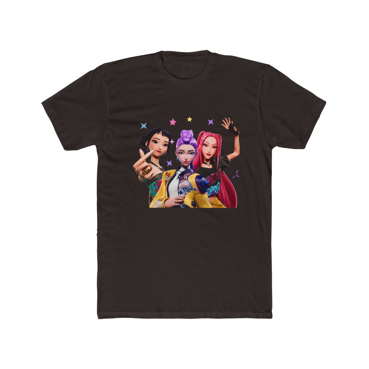 Huntrix Kpop Demon Hunters Shirt, Mira Rumi Joey Huntrix Girls T Shirt M8289 T Shirt - alternate angle 3, merchandise