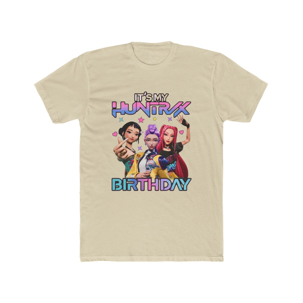 Huntrix Birthday It's My Huntrix Birthday Girl Kpop Demon Hunters M8357 T Shirt - alternate angle 3, merchandise