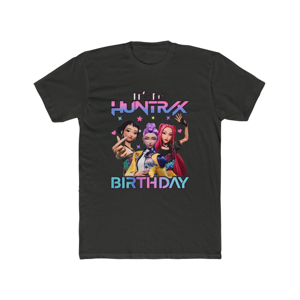 Huntrix Birthday It's My Huntrix Birthday Girl Kpop Demon Hunters M8357 T Shirt - alternate angle 2, merchandise