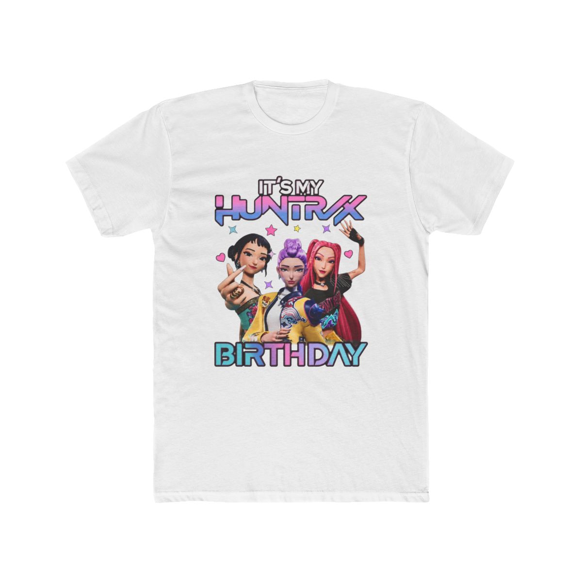 Huntrix Birthday It's My Huntrix Birthday Girl Kpop Demon Hunters M8357 T Shirt - alternate angle 4, merchandise