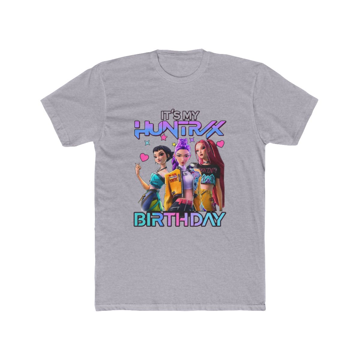 Kpop Huntrix Birthday It's My Huntrix Birthday Girl Gift for Huntrix fan M8356 T Shirt | KPop Demon Hunters - alternate angle 5, merchandise