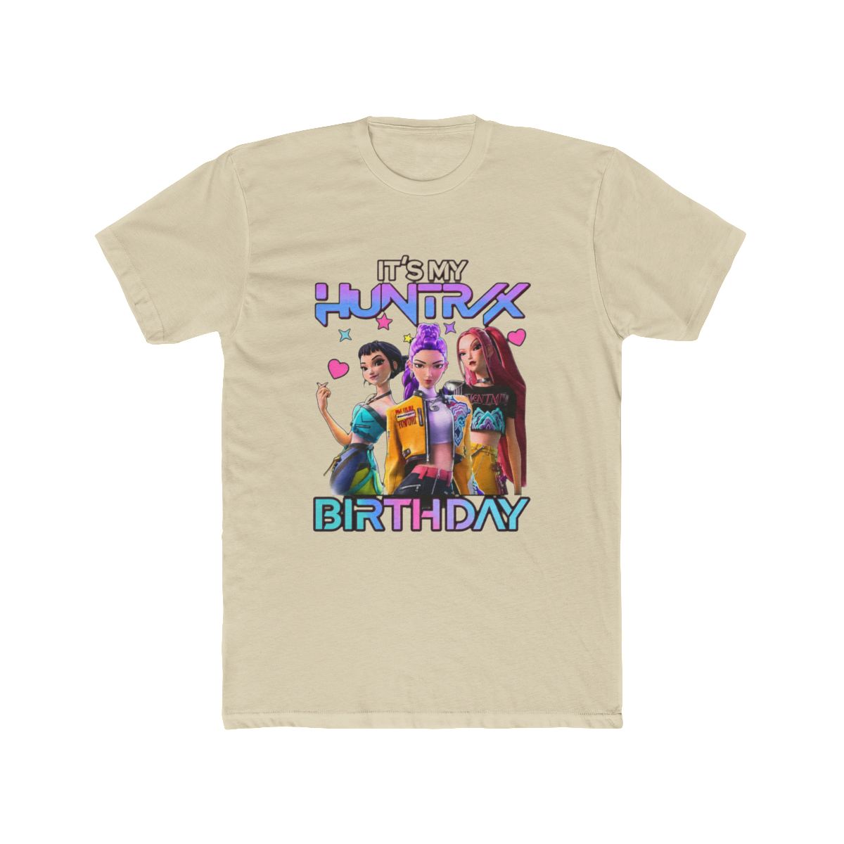 Kpop Huntrix Birthday It's My Huntrix Birthday Girl Gift for Huntrix fan M8356 T Shirt | KPop Demon Hunters - alternate angle 4, merchandise