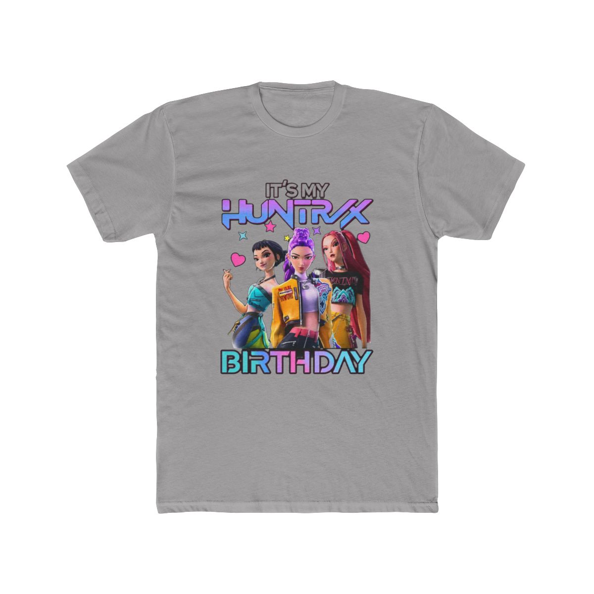 Kpop Huntrix Birthday It's My Huntrix Birthday Girl Gift for Huntrix fan M8356 T Shirt | KPop Demon Hunters - alternate angle 2, merchandise