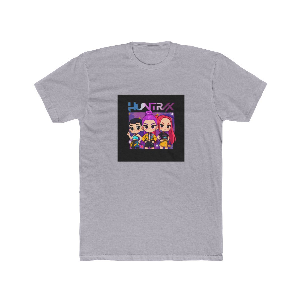 Huntrix T Shirt – Demon Hunters Shirt – Huntrix Girls Tee – Mira Rumi Joey M8348 T Shirt | KPop Demon Hunters - alternate angle 3, merchandise