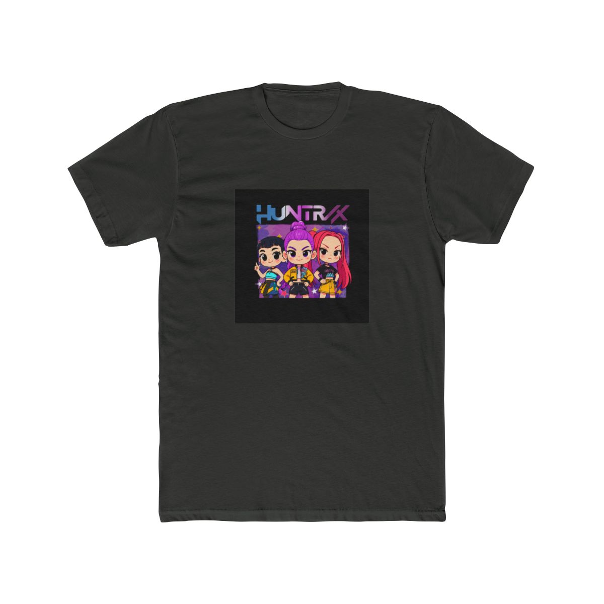 Huntrix T Shirt – Demon Hunters Shirt – Huntrix Girls Tee – Mira Rumi Joey M8348 T Shirt | KPop Demon Hunters - alternate angle 5, merchandise